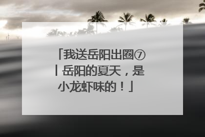我送岳阳出圈⑦丨岳阳的夏天，是小龙虾味的！