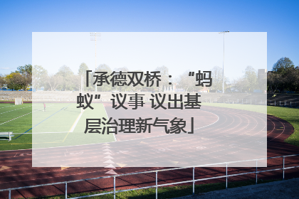 承德双桥：“蚂蚁”议事 议出基层治理新气象