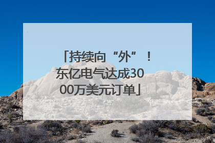 持续向“外”！东亿电气达成3000万美元订单