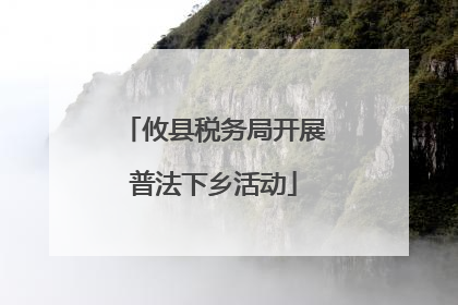 攸县税务局开展普法下乡活动