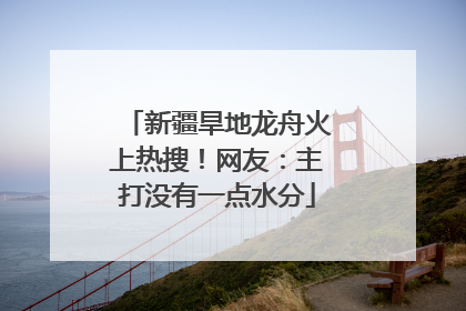 新疆旱地龙舟火上热搜！网友：主打没有一点水分