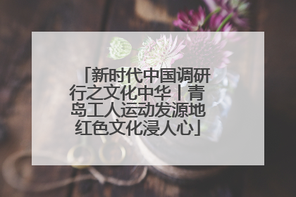 新时代中国调研行之文化中华丨青岛工人运动发源地红色文化浸人心