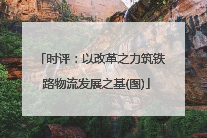 时评：以改革之力筑铁路物流发展之基(图)