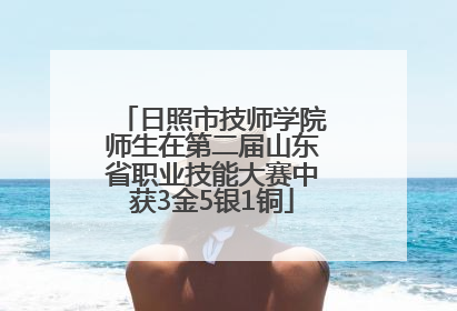 日照市技师学院师生在第二届山东省职业技能大赛中获3金5银1铜