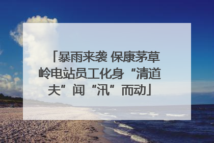 暴雨来袭 保康茅草岭电站员工化身“清道夫”闻“汛”而动