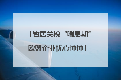 暂居关税“喘息期” 欧盟企业忧心忡忡