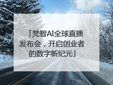 梵智AI全球直播发布会，开启创业者的数字新纪元
