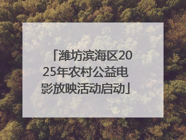 潍坊滨海区2025年农村公益电影放映活动启动