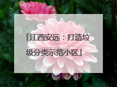 江西安远：打造垃圾分类示范小区
