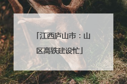 江西庐山市：山区高铁建设忙