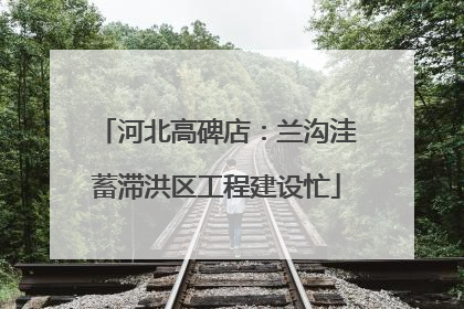 河北高碑店：兰沟洼蓄滞洪区工程建设忙