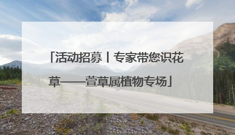 活动招募丨专家带您识花草——萱草属植物专场