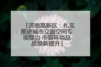 济南高新区：扎实推进城市立面空间专项整治 市容环境品质焕新提升