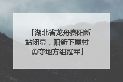 湖北省龙舟赛阳新站闭幕，阳新下屋村勇夺地方组冠军