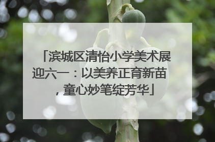 滨城区清怡小学美术展迎六一：以美养正育新苗，童心妙笔绽芳华