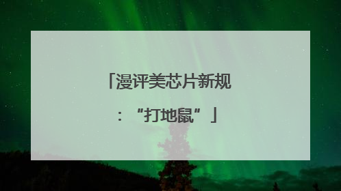 漫评美芯片新规：“打地鼠”