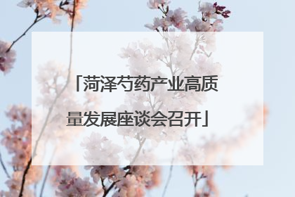 菏泽芍药产业高质量发展座谈会召开