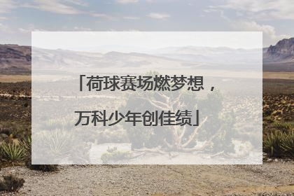荷球赛场燃梦想，万科少年创佳绩