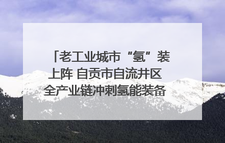 老工业城市“氢”装上阵 自贡市自流井区全产业链冲刺氢能装备制造新高地｜美好生活有“盐”味