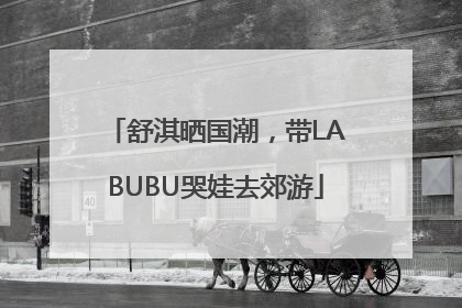 舒淇晒国潮，带LABUBU哭娃去郊游