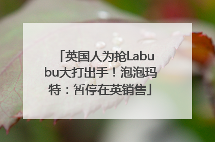 英国人为抢Labubu大打出手！泡泡玛特：暂停在英销售