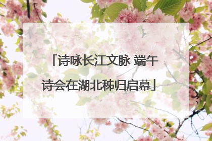 诗咏长江文脉 端午诗会在湖北秭归启幕