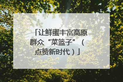 让鲜蛋丰富高原群众“菜篮子”（点赞新时代）