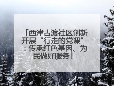 西津古渡社区创新开展“行走的党课”：传承红色基因、为民做好服务