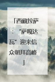 西藏拉萨：“萨嘎达瓦”迎来信众朝拜高峰