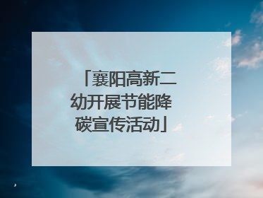 襄阳高新二幼开展节能降碳宣传活动