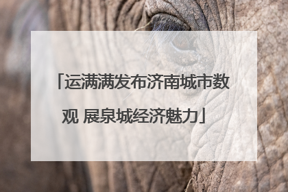 运满满发布济南城市数观 展泉城经济魅力