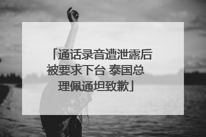 通话录音遭泄露后被要求下台 泰国总理佩通坦致歉