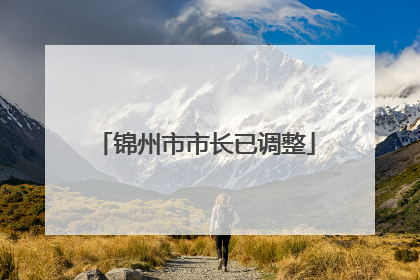 锦州市市长已调整
