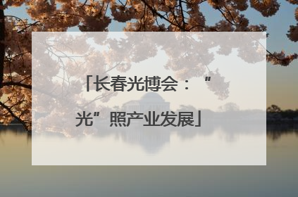 长春光博会：“光”照产业发展