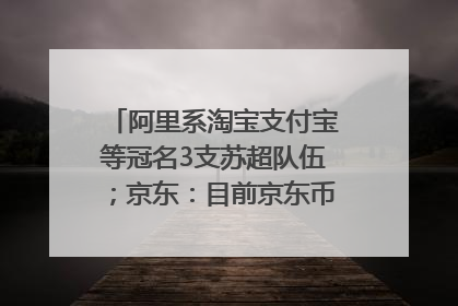 阿里系淘宝支付宝等冠名3支苏超队伍；京东：目前京东币链科技并没有开始发行稳定币｜早资道