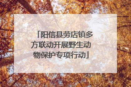 阳信县劳店镇多方联动开展野生动物保护专项行动