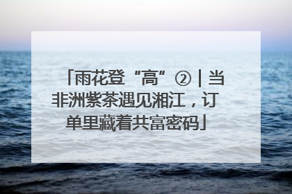 雨花登“高”②｜当非洲紫茶遇见湘江，订单里藏着共富密码