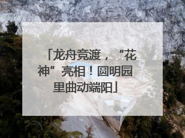 龙舟竞渡，“花神”亮相！圆明园里曲动端阳
