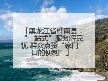 黑龙江省桦南县：“一站式”服务解民忧 群众点赞“家门口的便利”