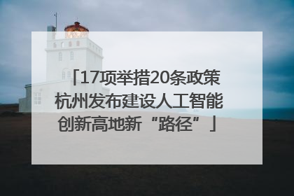 17项举措20条政策 杭州发布建设人工智能创新高地新“路径”