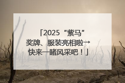 2025“紫马”奖牌、服装亮相啦→快来一睹风采吧！