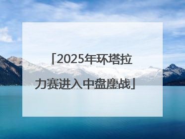 2025年环塔拉力赛进入中盘鏖战