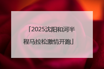 2025沈阳和河半程马拉松激情开跑