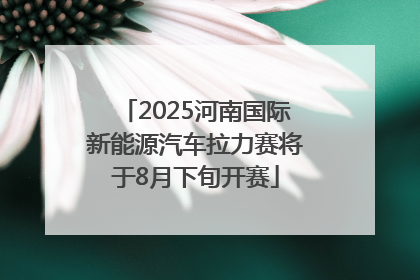 2025河南国际新能源汽车拉力赛将于8月下旬开赛