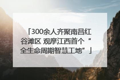 300余人齐聚南昌红谷滩区 观摩江西首个“全生命周期智慧工地”