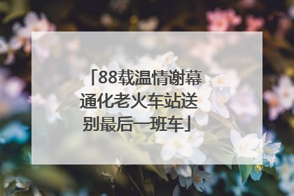 88载温情谢幕 通化老火车站送别最后一班车
