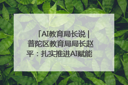 AI教育局长说 | 普陀区教育局局长赵平：扎实推进AI赋能教育，着力打造“适合教育”新体系